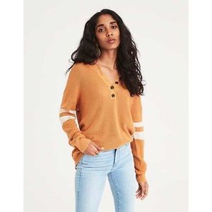 AEO Varsity Henley Sweater